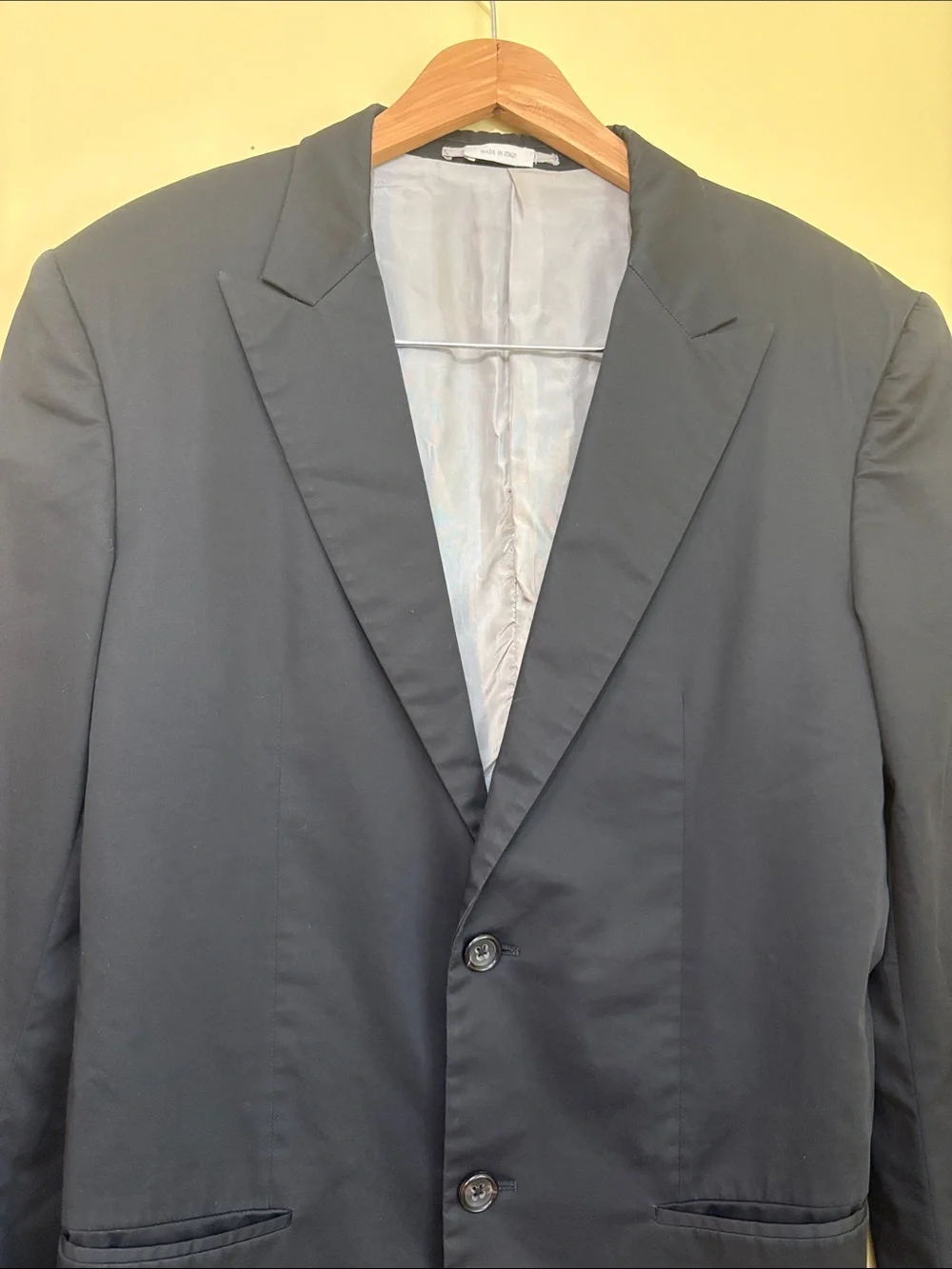 Jil Sander | Black Tailor Made Two-Button Made in Italy Blazer 48 IT/EU 38 US